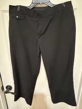 Merona Black Dress Capris- Wide Leg